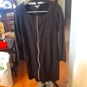 10/$10   Linea Domani Zipper Black Dress 12